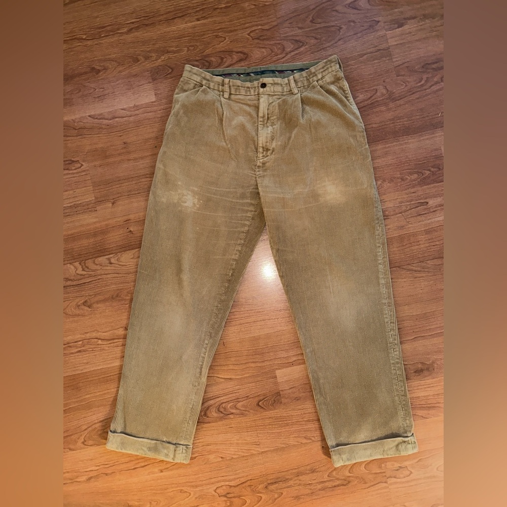 Vintage 90s Polo Ralph Lauren distressed corduroys size 34/30 - Picture 1 of 4